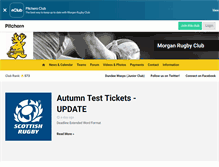 Tablet Screenshot of morganrugby.co.uk